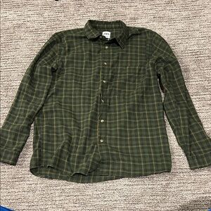 Zara Men's Casual Green Checkered Shirt